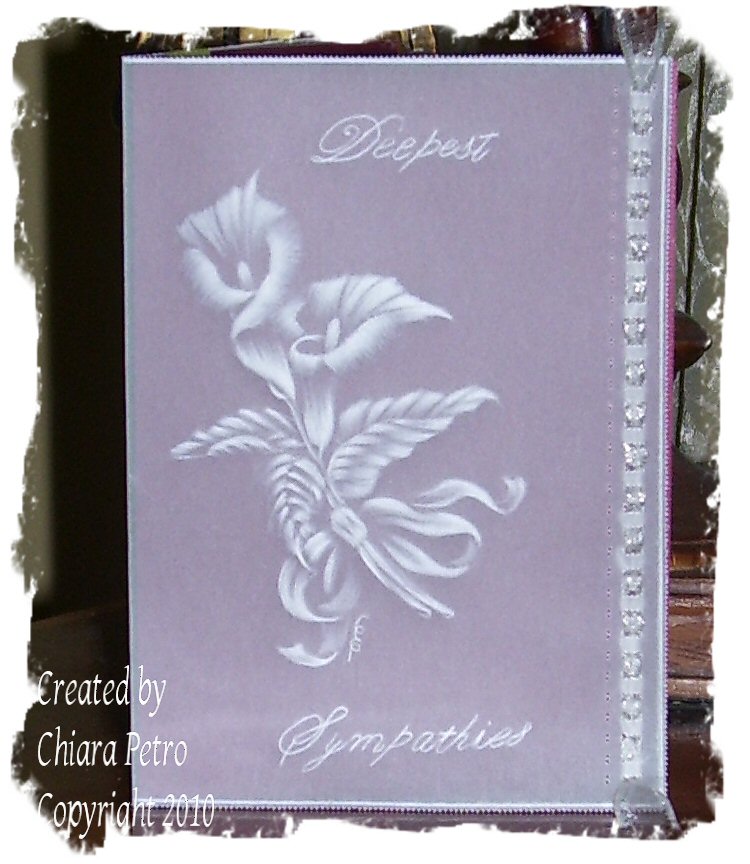 Cards: Lilly Sympathy Card | Art of Parchment Craft